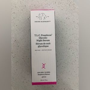 NEW Drunk Elephant TLC Framboos Glycolic Night Serum